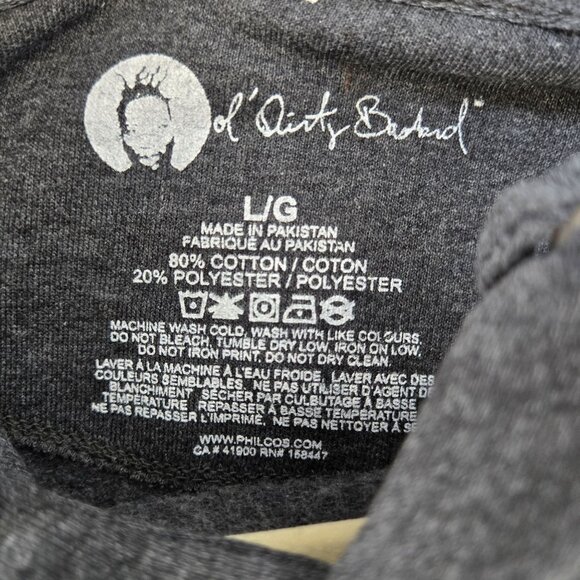 NWOT Ol' Dirty Bastard Brooklyn Zoo Raw Hoodie Size Large - Picture 3 of 4
